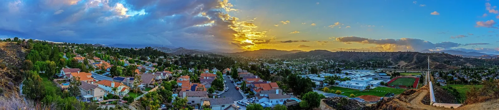 Evening sky over Santa Clarita